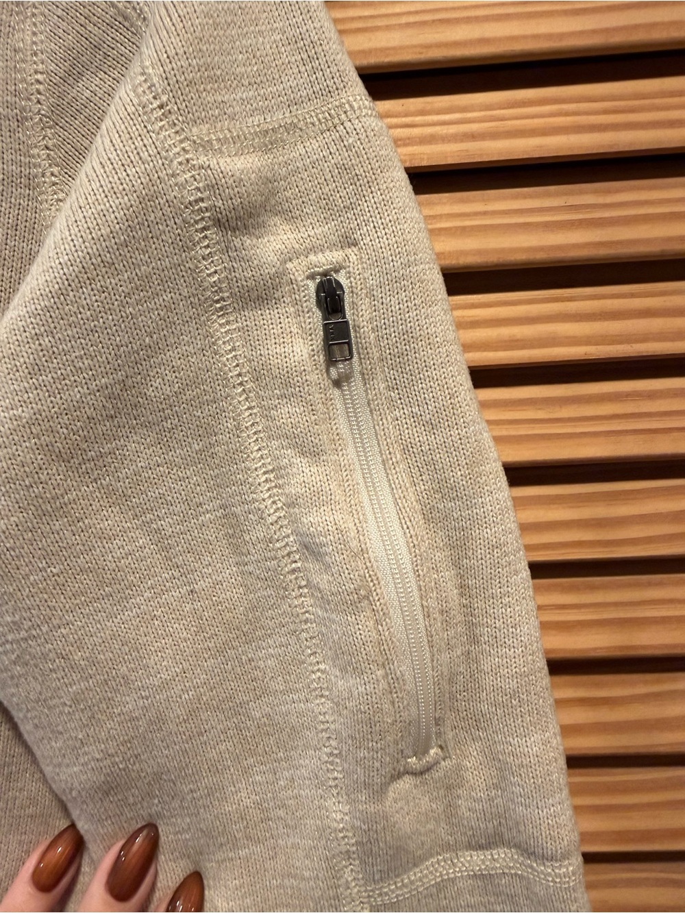 Patagonia Cream Half-Zip Turtleneck Fleece Pullover - Picture 2 of 4
